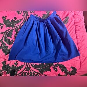 High Waist A-line Classy Vintage Spirited Swing Skirt Blue Size L BP154-3